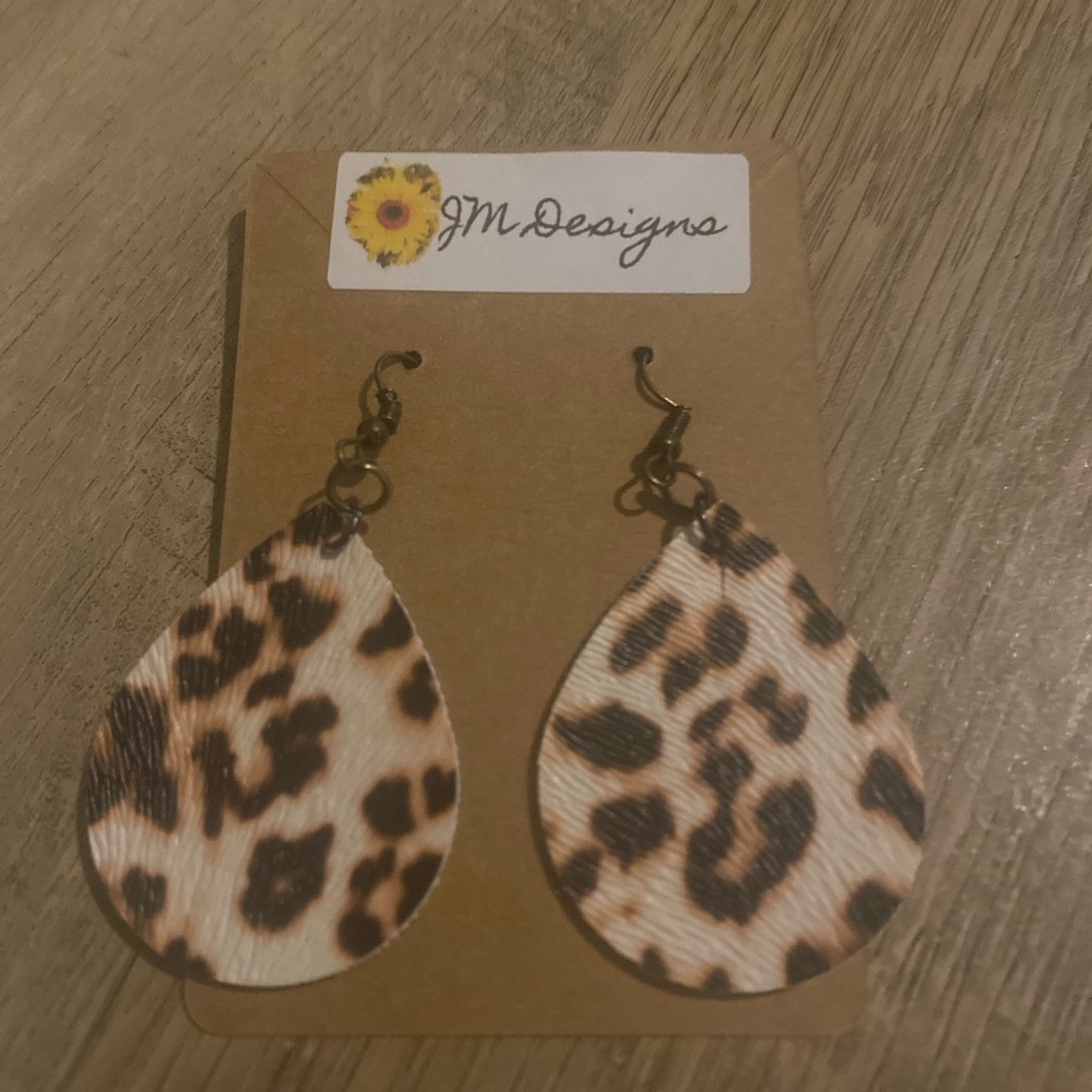 Cheetah earrings